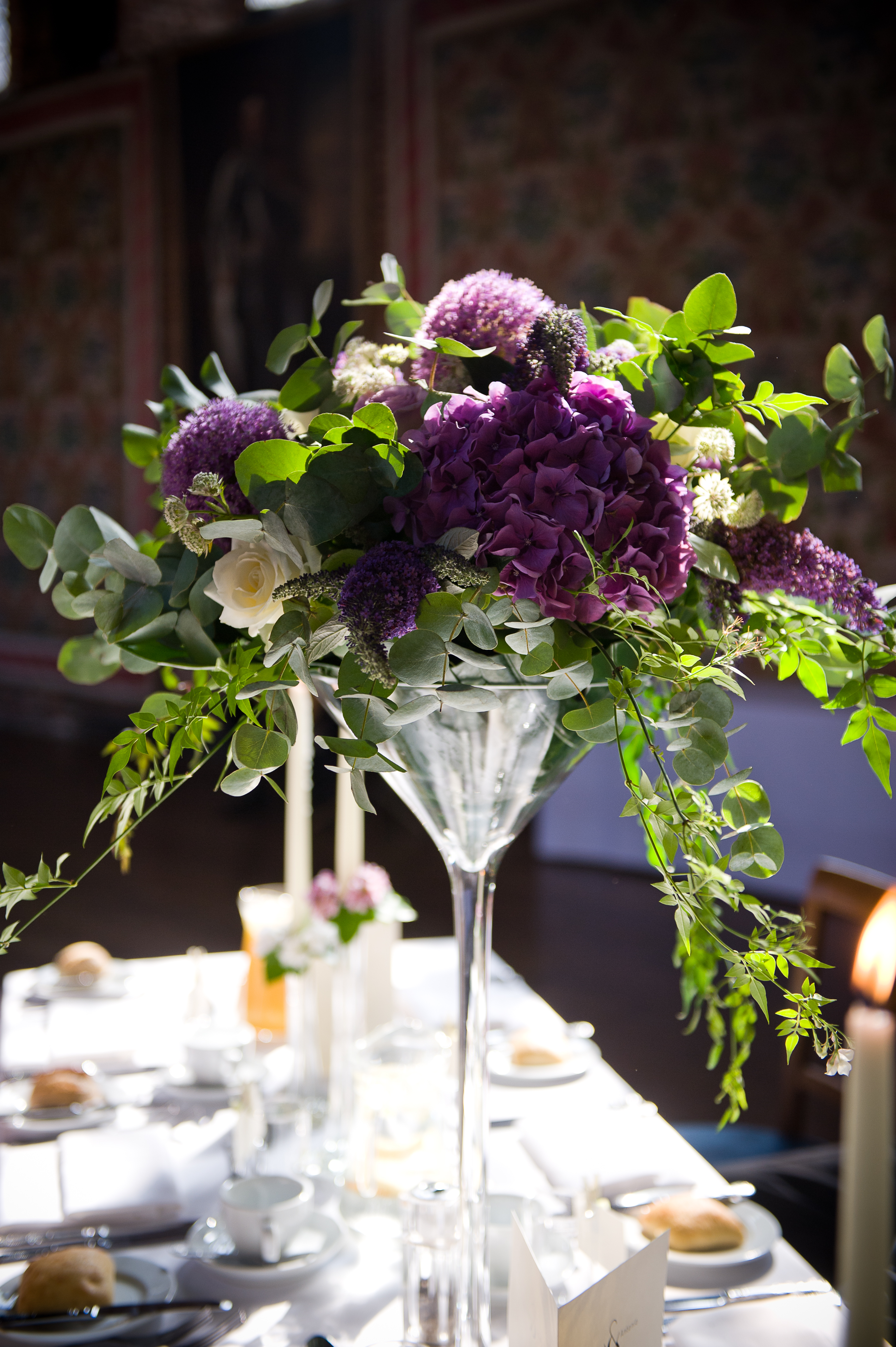 Martini Glass Table Decoration Your London Florist Weddings