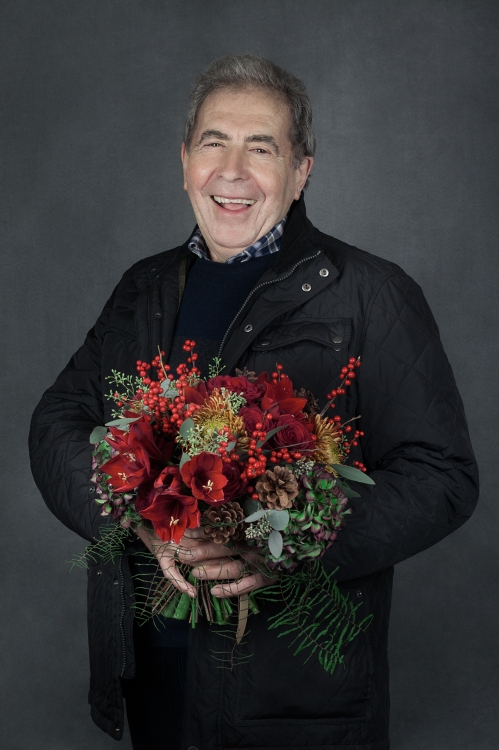 Martin and bouquet