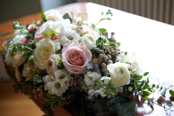ceremony table flowers